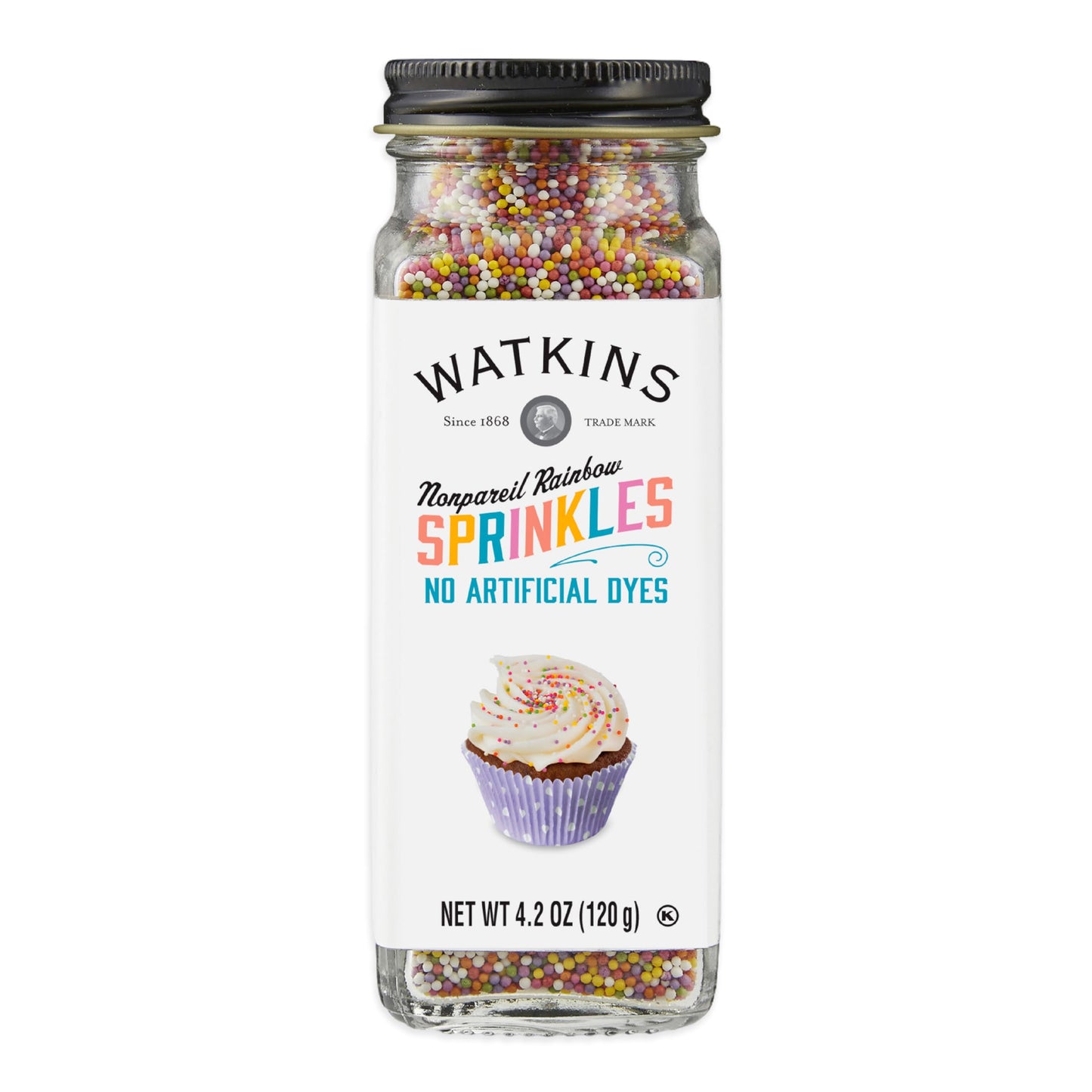 Watkins Nonparell Rainbow Sprinkles 4.2oz